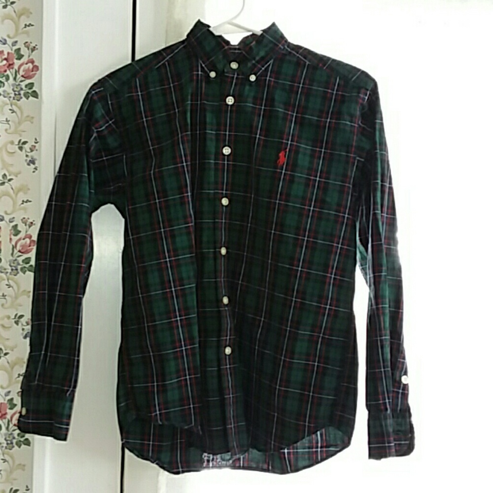 Ralph Lauren button down long sleeve 12/14 Med